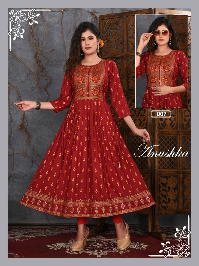 Anushka Vol 2 By Aagya Anarkali Kurtis Catalog